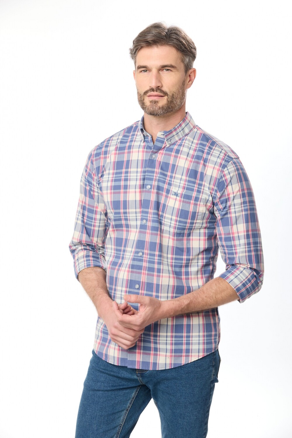 CAMISA A CUADROS Rojo