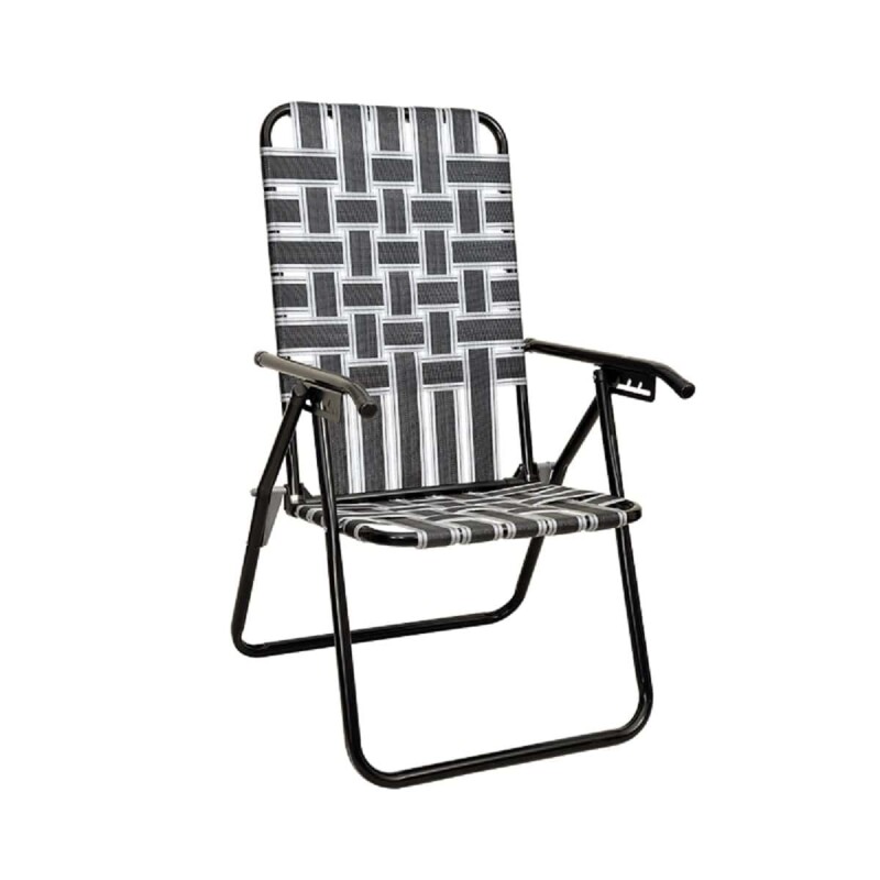 Reposera plegable portátil Descansar 80042 color gris negro Reposera Plegable Portátil Descansar 80042 Color Gris Negro