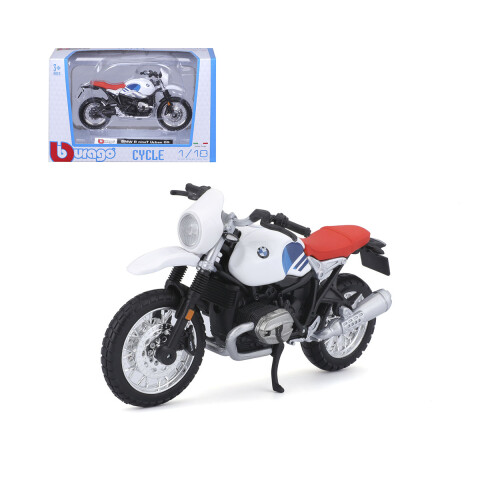 Motocicleta Bburago BMW R nineT Urban GS Escala 1:18 U