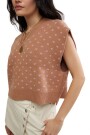 CHALECO PATTERN EASY STREET Marron