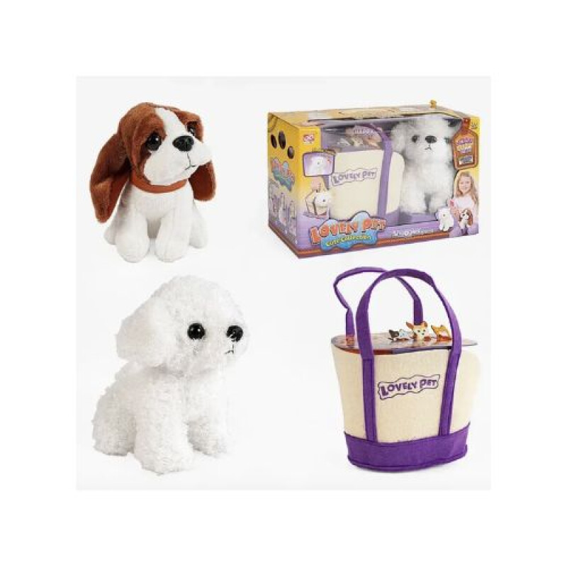 Set Perrito de Peluche con Bolso de Paseo Set Perrito De Peluche Con Bolso De Paseo