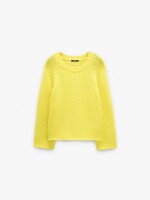 Jersey De Punto De Algodón amarillo