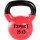 Pesa Rusa 20Kg Expert Hierro Macizo Kettlebell Mancuerna Recubierta Rojo