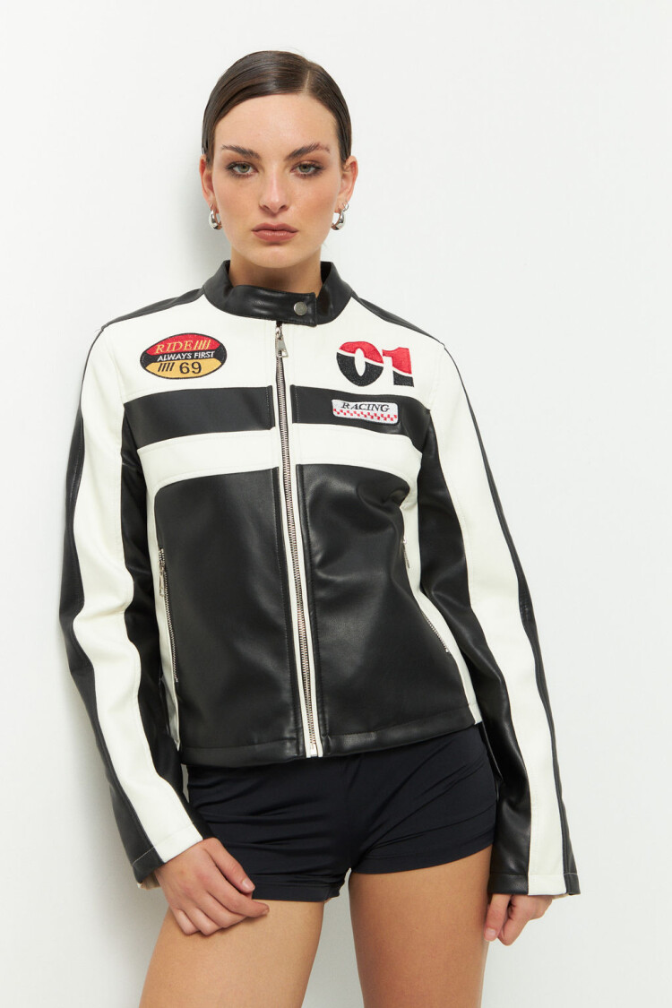 CAMPERA RACING Negro