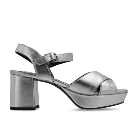 SANDALIAS VENET - CUERO CABBE PLATEADO