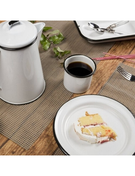 PLATO LLANO 26CM AC.VITRIFICADO BLANCO B/NEGRO CINSA PLATO LLANO 26CM AC.VITRIFICADO BLANCO B/NEGRO CINSA