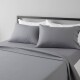 Juego Sábanas Queen Size Home Class Lisas 180 hilos 100% Algodón Gris