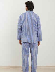 600100 PIJAMA HARRINGTON URBAN Celeste/blanco
