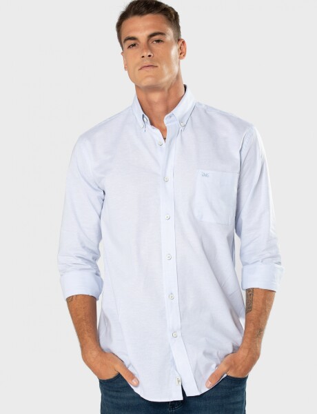 CAMISA OXFORD LISA Celeste