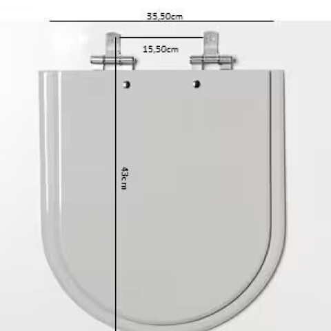 Tapa de inodoro mdf blanco Fabribam Vogue Plus Tapa De Inodoro Mdf Blanco Fabribam Vogue Plus