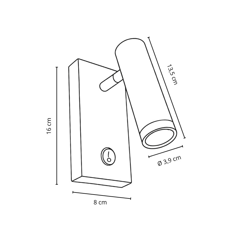 NANO ARTEFACTO DE PARED MADISON ORIENTABLE Lámpara De Pared Nano Madison Orientable Blanco
