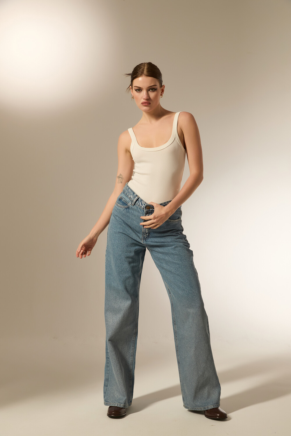 Pantalon Danisa Azul Grisaceo
