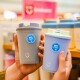 Vaso plástico 420ml celeste