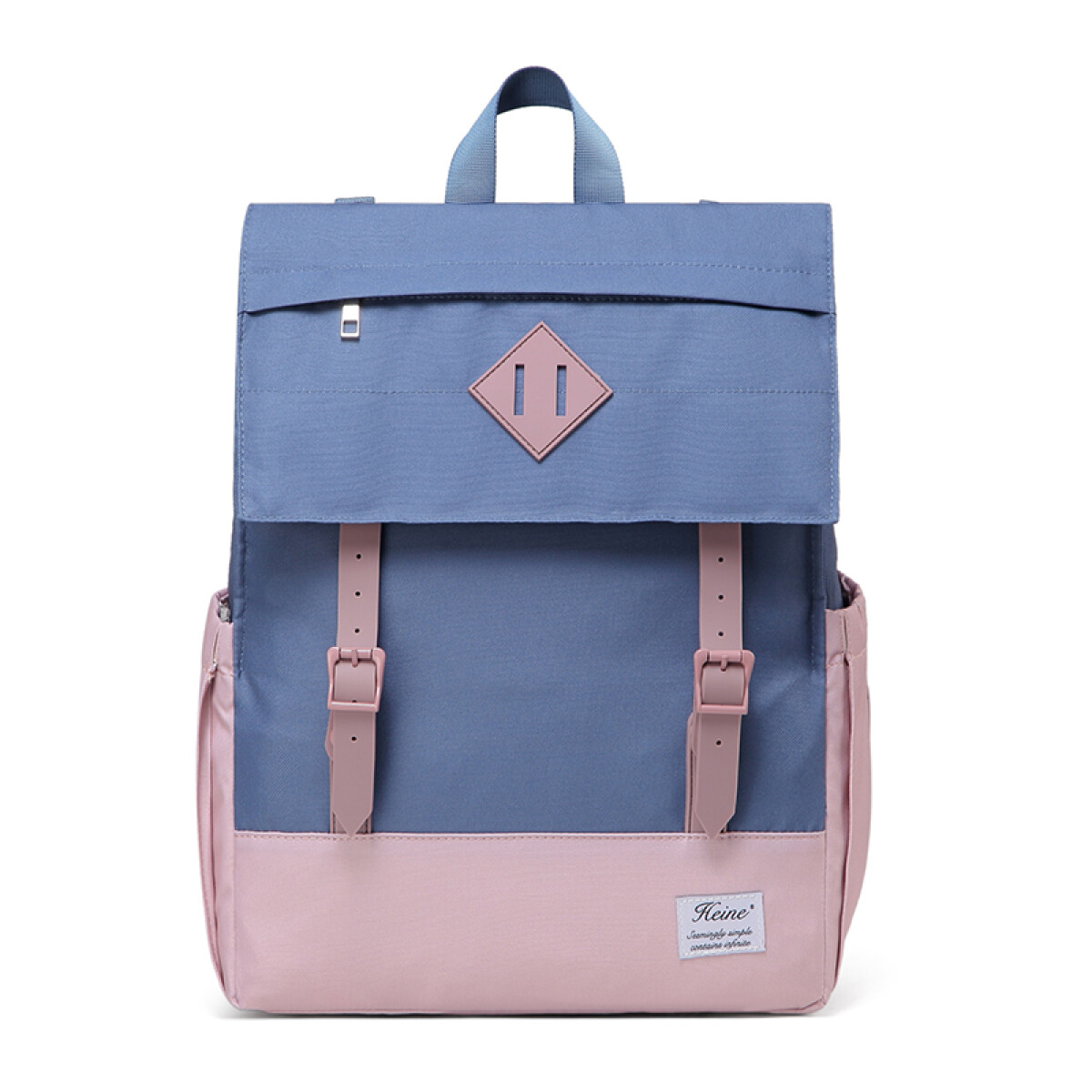 Bolso y mochila maternal Heine Juliana - Azul y rosado 