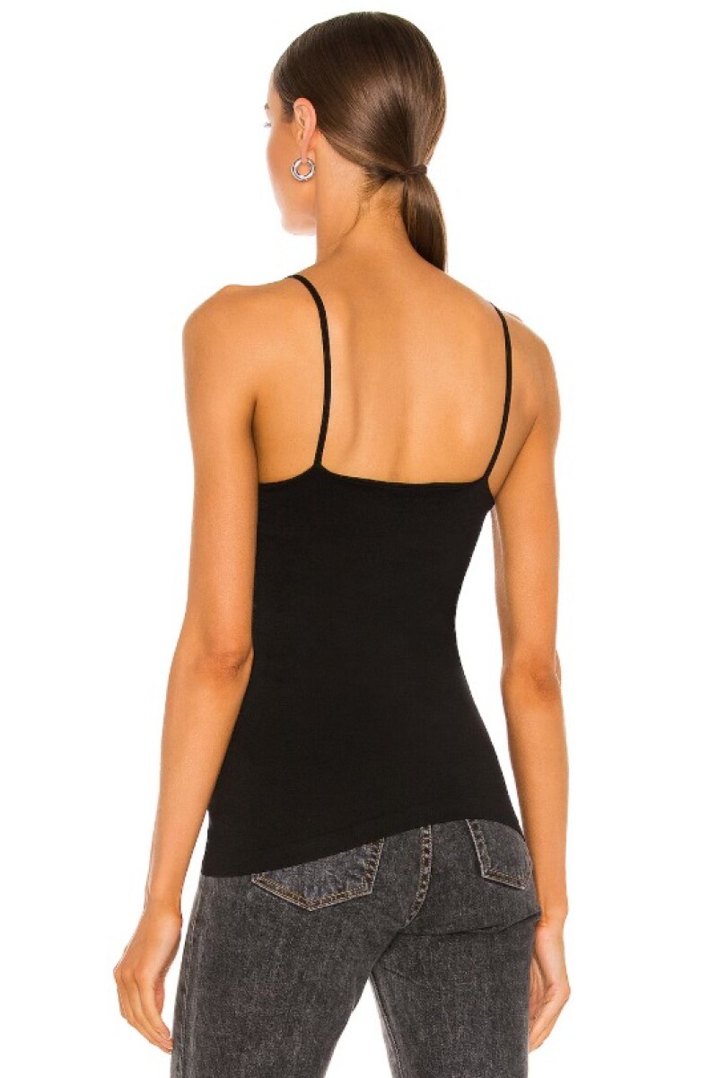 SEAMLESS V-NECK CAMI Negro