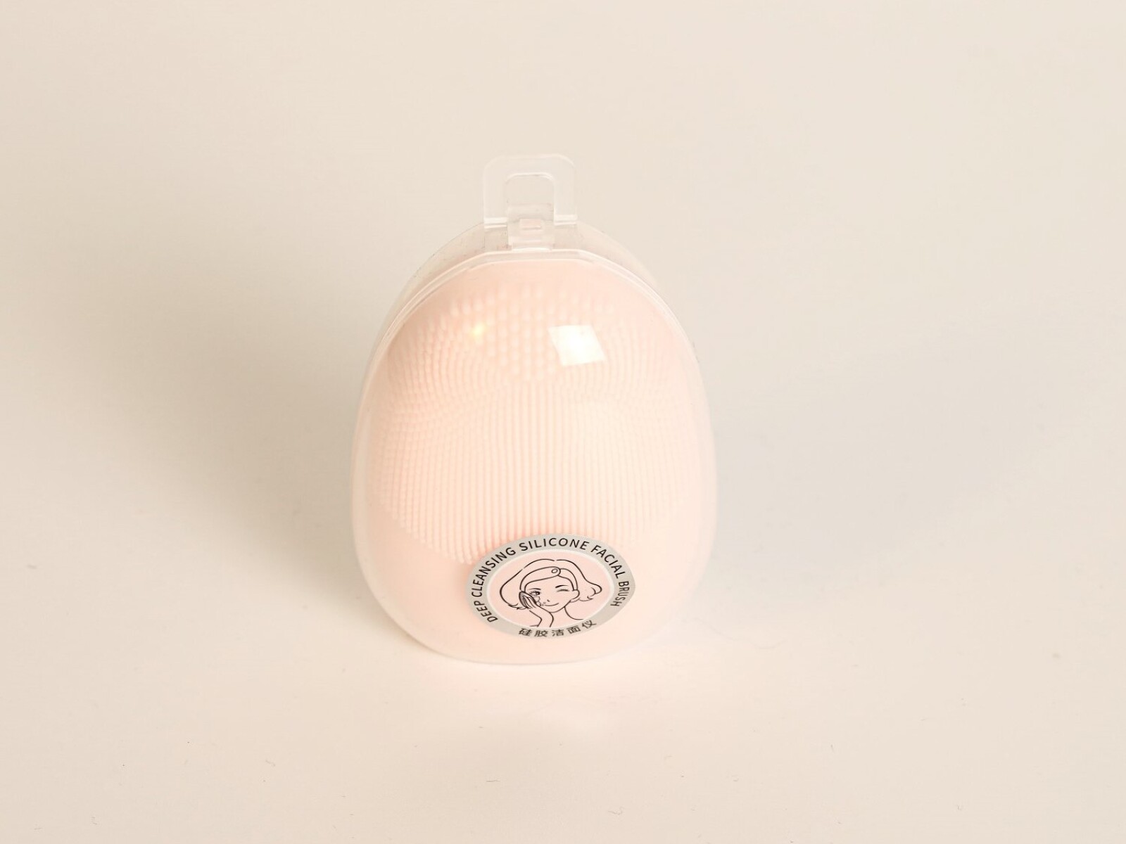 CEPILLO FACIAL DE SILICONA DE LIMPIEZA PROFUNDA (ROSA) 