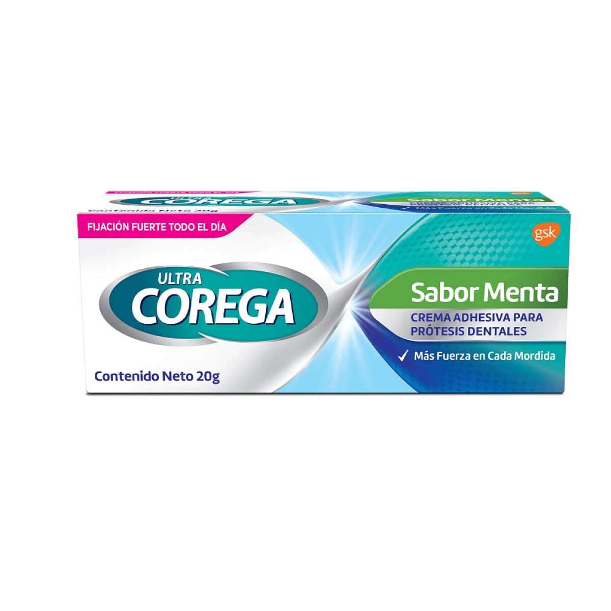 Crema Adhesiva Ultra Corega Menta 20 Grs. 