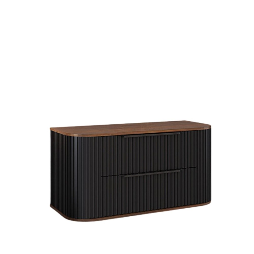 Mueble de baño Suspendido Alice Negro 100cm sin bacha Mueble De Baño Suspendido Alice Negro 100cm Sin Bacha