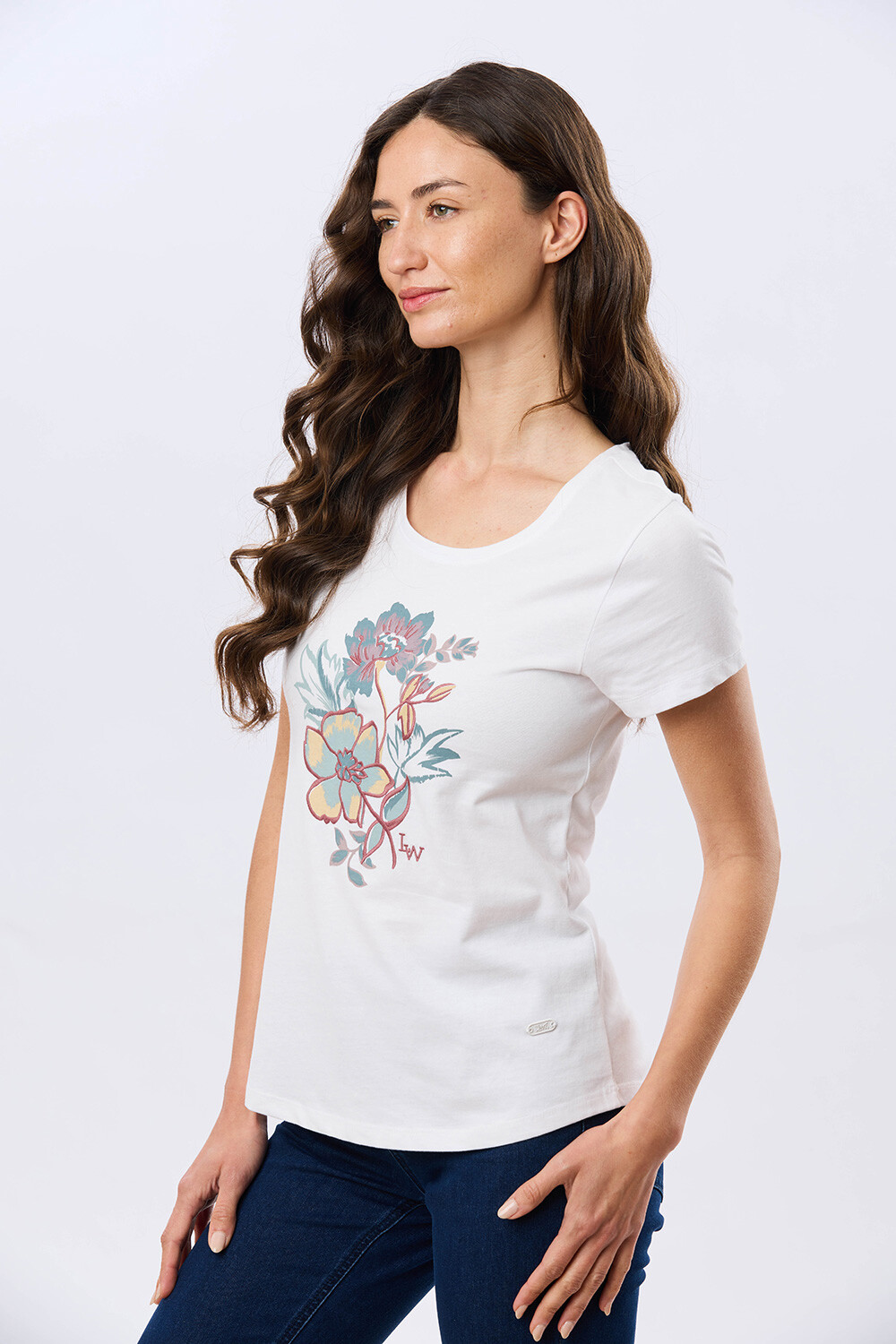 REMERA ESTAMPADA DE ALGODÓN Blanco