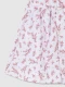 Vestido Estampado Hojitas Blanco