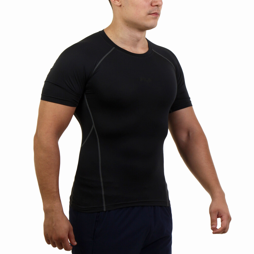Fila camiseta masculina compress skin preto Negro