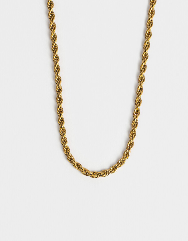 Collares Cortos Acero quirúrgico Collar Corto De Acero Quirúrgico - Dorado
