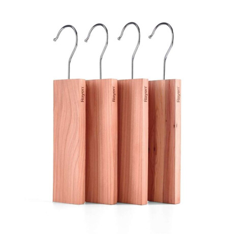 SET 4 PERCHAS DE CEDRO ANTIPOLILLA