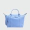 Longchamp -Cartera de cuero plegable, Le pliage cuir Celeste