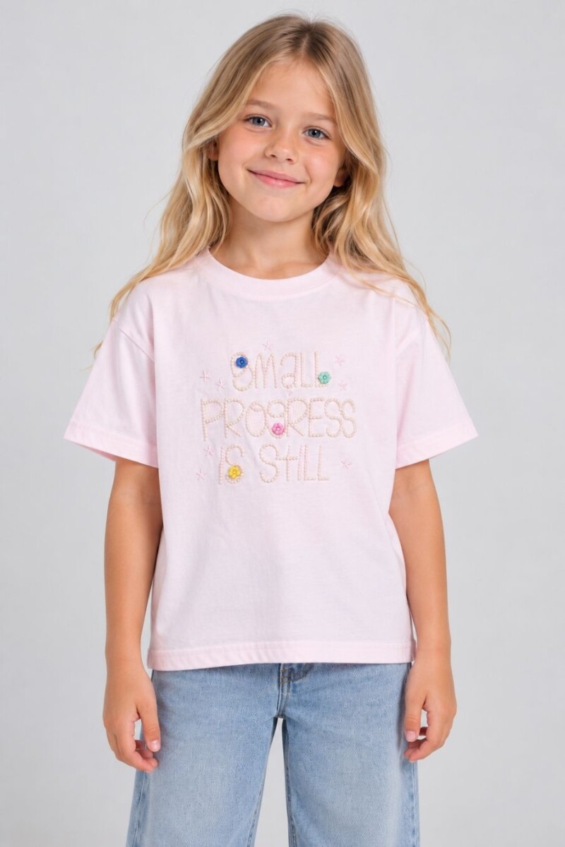 T-SHIRT COCOMIEL 8809 M.C sma - ROSADO 
