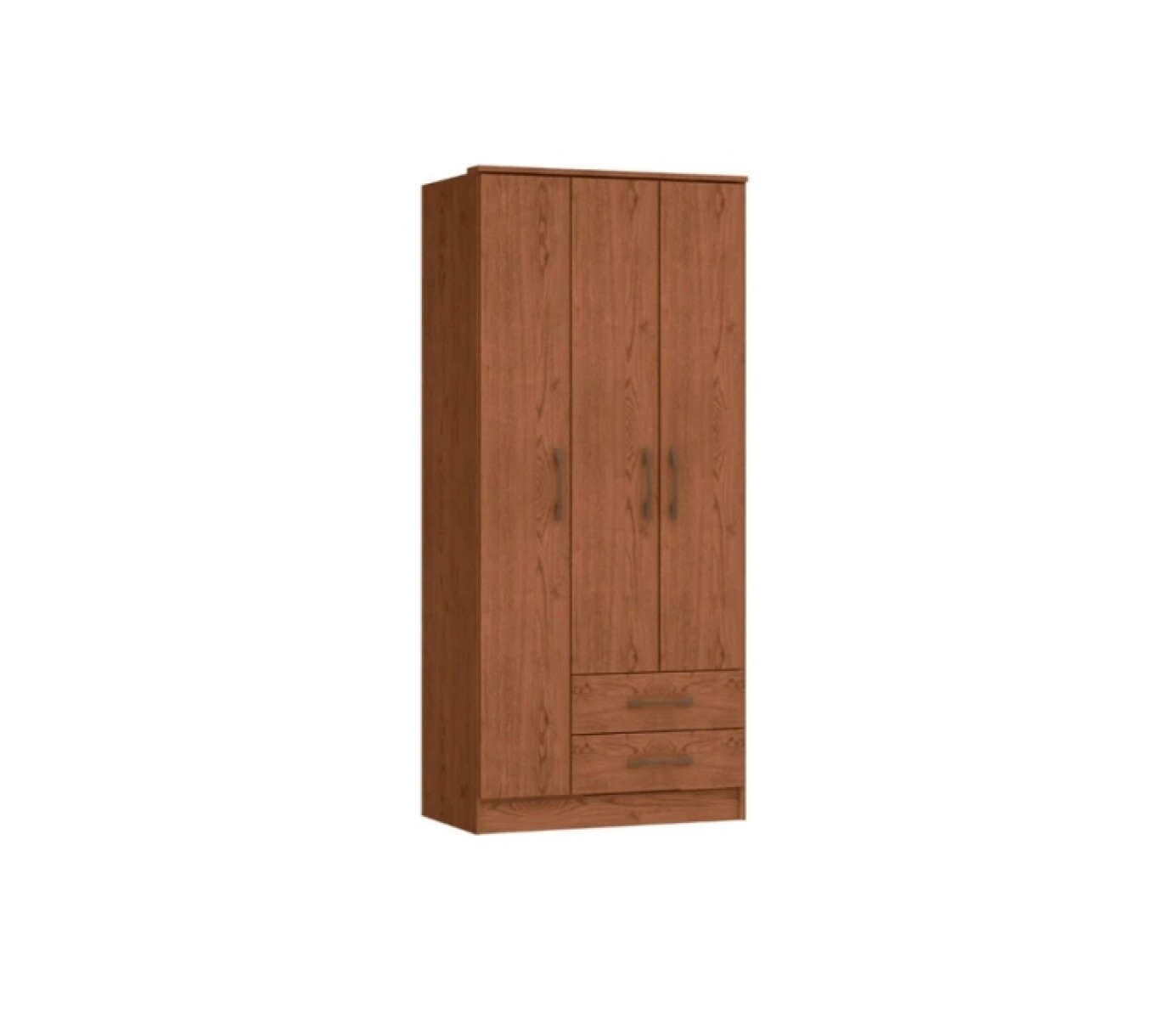 Ropero Moscu 3 Puertas Macadamia Mdp 