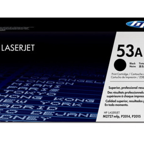 HP TONER Q7553A P2014/2015/M2727 (3.000 COPIAS) Hp Toner Q7553a P2014/2015/m2727 (3.000 Copias)