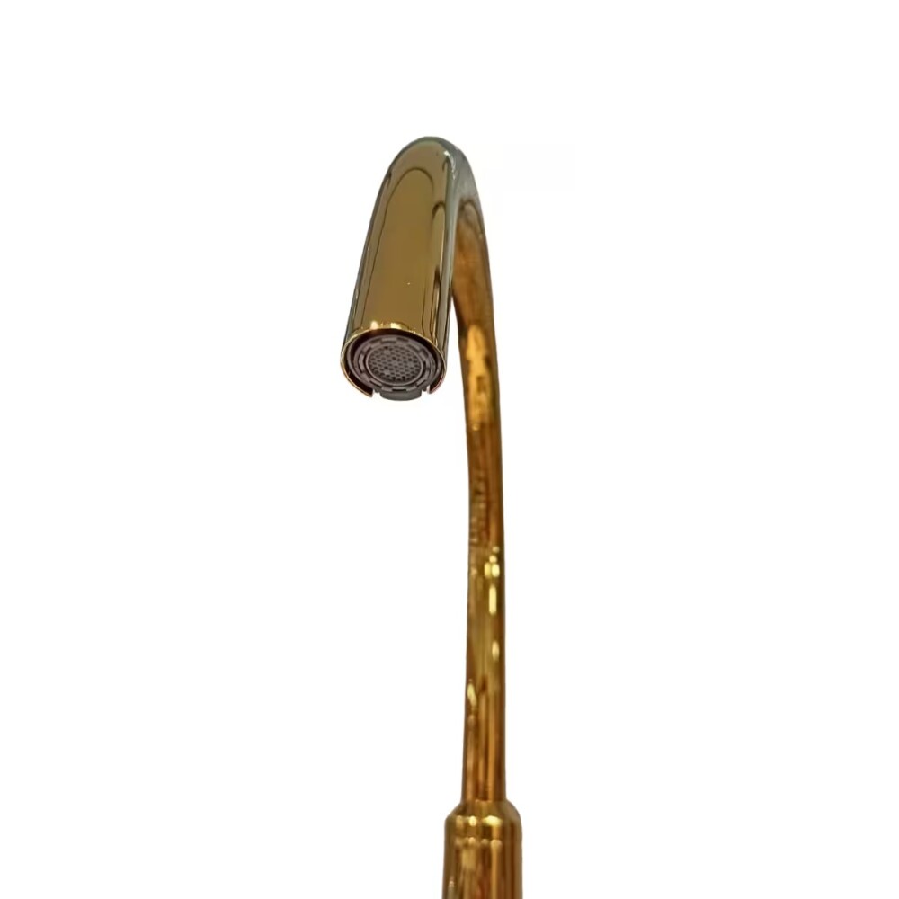 Grifería de cocina Monocomando de mesada extensible Oro Brillante Grifería De Cocina Monocomando De Mesada Extensible Oro Brillante