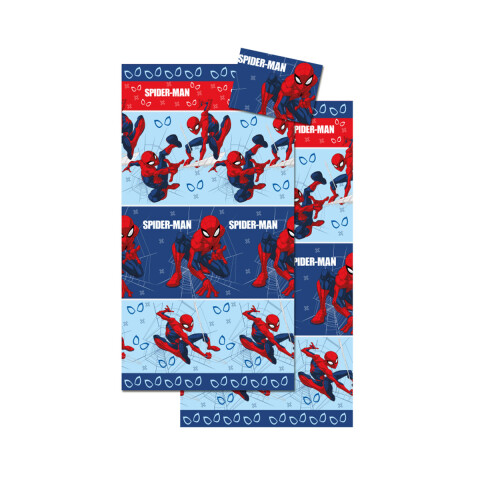 Juego Sábanas Infantil 1 Plaza 100% Microfibra Spiderman Celeste