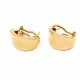 Caravanas Lisas En Oro 18K Amarillo. Caravanas Lisas En Oro 18K Amarillo.