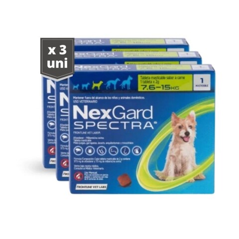 Nexgard Para Perros 7.6 a 15Kg - 3unidades Nexgard Para Perros 7.6 a 15Kg - 3unidades