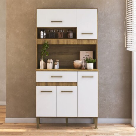 KIT COCINA MACAU 5 PUERTAS 1 CAJON - BLANCO/MIEL KIT COCINA MACAU 5 PUERTAS 1 CAJON - BLANCO/MIEL