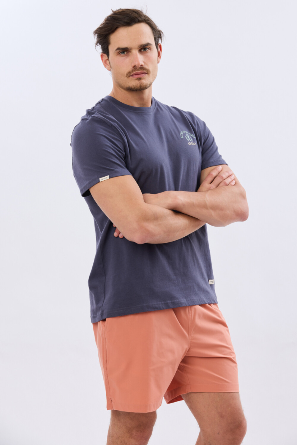 SHORT DE BAÑO LISO Coral