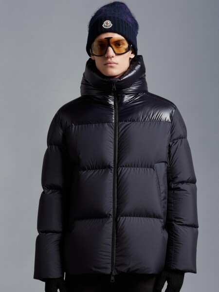 Moncler -Campera impermeable con capucha rellena de plumas, Damavand Azul