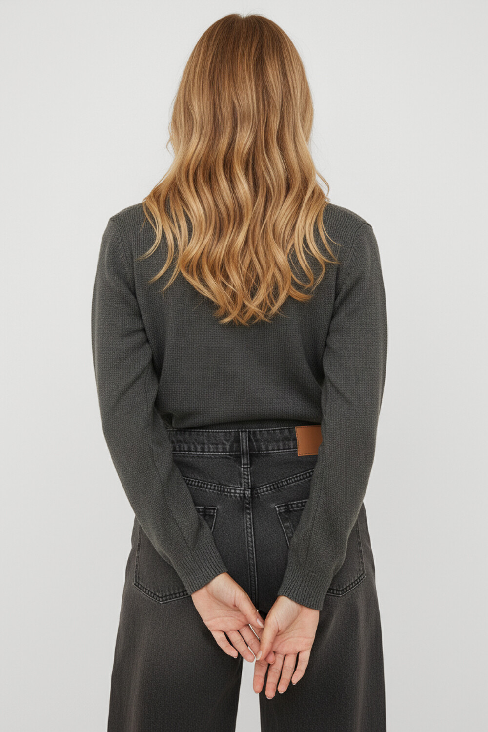 Cardigan Omiria Gris Melange Oscuro