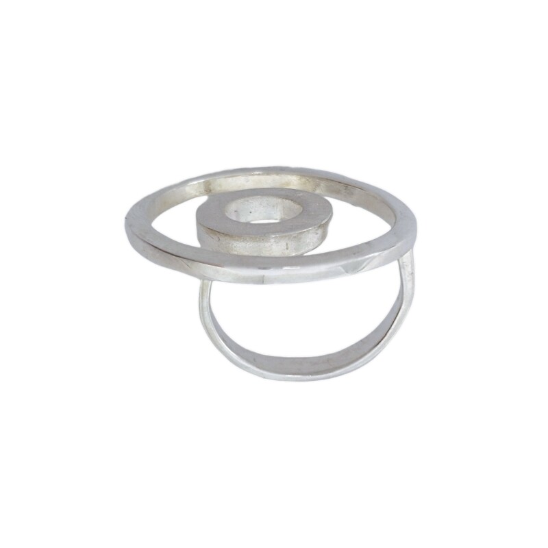 Anillo Circulos-Plata 925 Esterlina-Sin Piedra-AN4449 sinpiedra