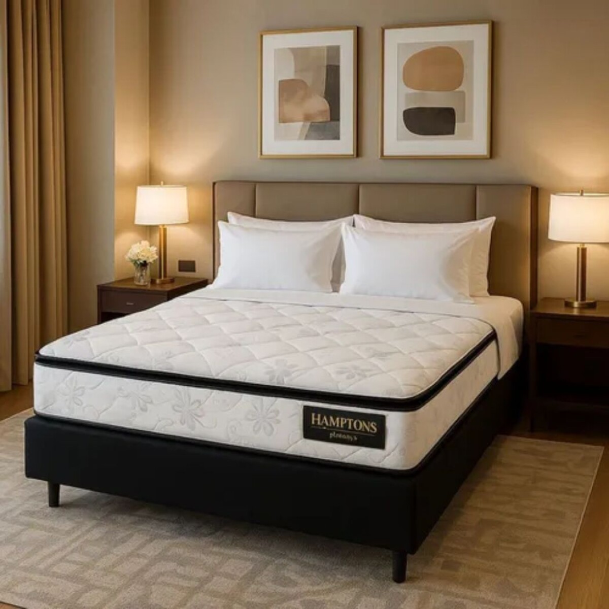 Sommier 2 Plazas Hamptons Mercury - Negro 