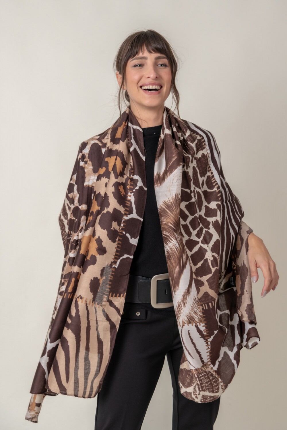 PAÑUELO MULTI PRINT Camel