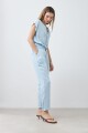 Pantalón pijama de lyocell azul claro
