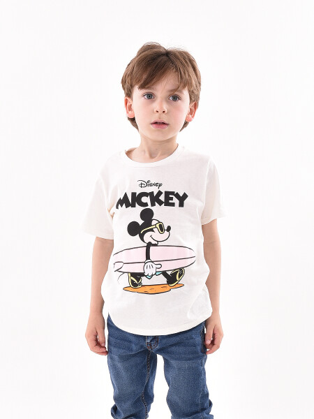 REMERA MICKEY TABLE OFF WHITE