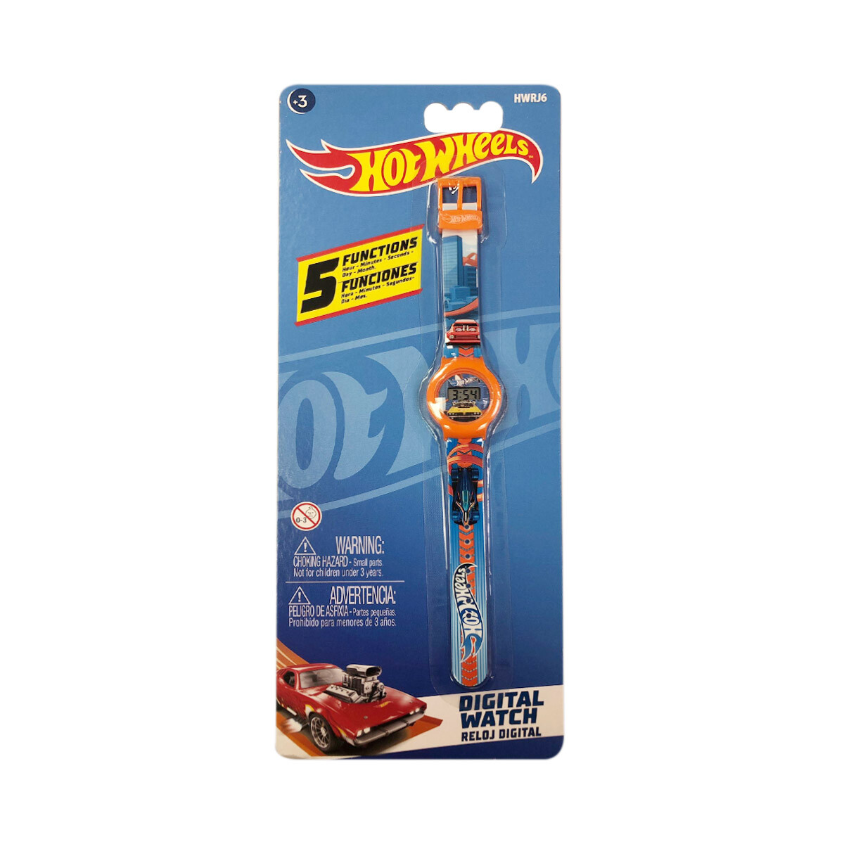 Reloj Digital Infantil Hot Wheels 18 cm 