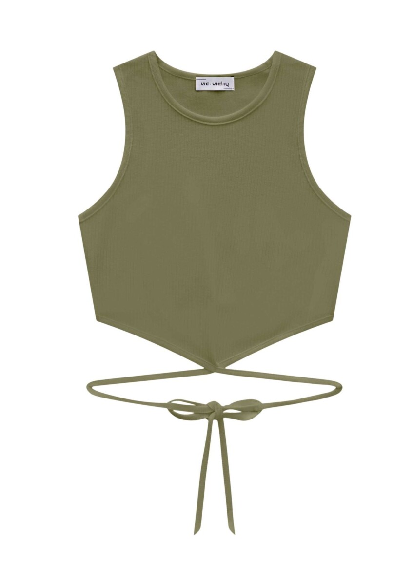 Blusa Sin Mangas - Verde 