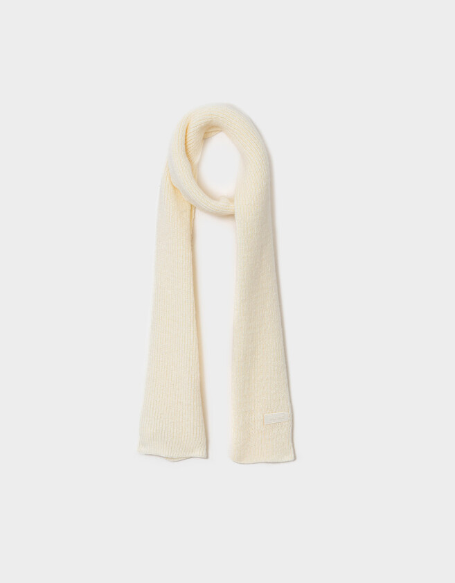Bufandas Clasico Bufanda De Lana - Blanco Crudo