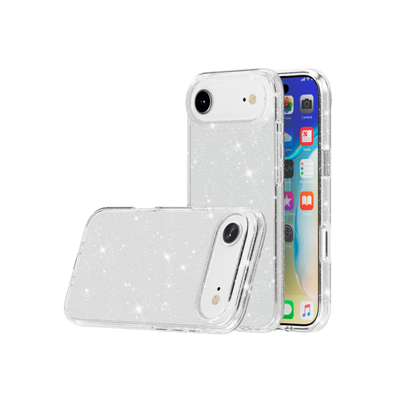 Protector para iPhone 17 Air glitter transparente Protector Para Iphone 17 Air Glitter Transparente