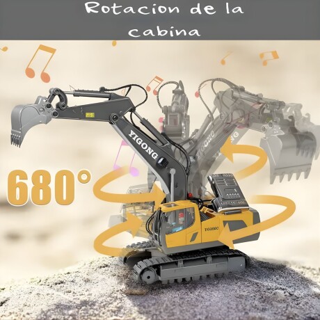 Juguete Excavadora A Control Remoto Bateria Recargable 2.4g Juguete Excavadora A Control Remoto Bateria Recargable 2.4g