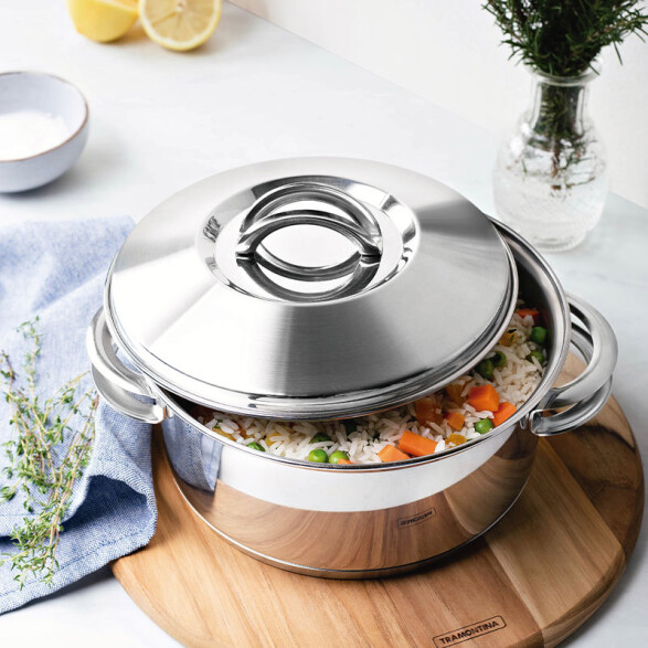 Olla con asas modelo SOLAR, 4,74 Lts. -TRAMONTINA TF1665